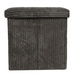 Taburet din velur-cord cu spațiu de depozitare TOBO, 38 x 38 x 38 cm