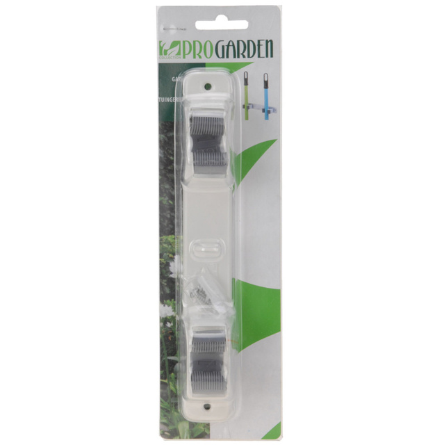 Suport pentru accesorii de gradina, montaj pe perete, alb