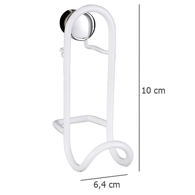 Set 2 suporturi prosop Classic Plus, Alb, 10x6,4 cm, Wenko