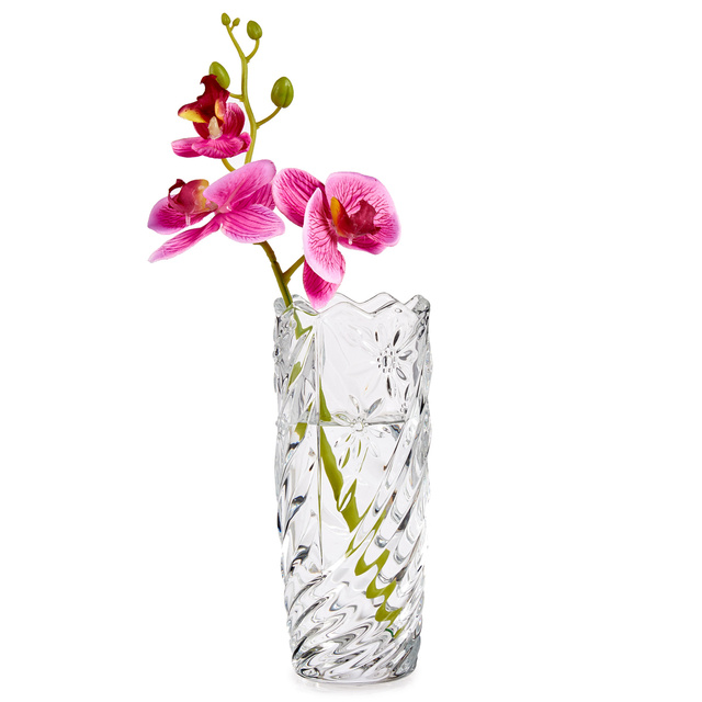 Vaza din sticla sculptata, 25 cm