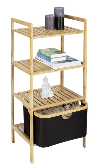 Raft de baie cu 3 niveluri, bambus, Ecori, WENKO