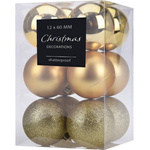 Set globulete pentru brad, 12 bucati, Ø 6 cm