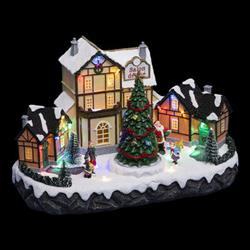 Figurina de Crăciun, Cafenea cu iluminare LED