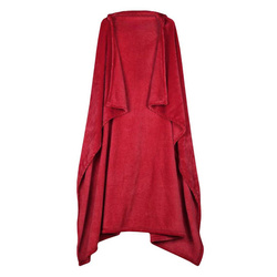 Pelerina cu glugă de Moș Crăciun, pătură din pluș, 150 x 110 cm