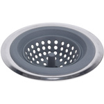 Sita chiuvetă din silicon, Ø 13 cm, gri