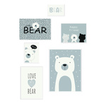 Postere pentru camera copiilor THE KING OF THE JUNGLE, 6 rame