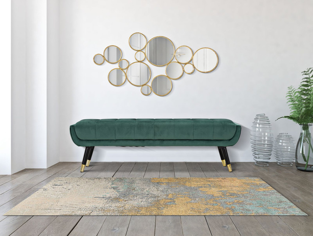 Compozitie oglinzi in rama aurie, 100 x 51,5 cm