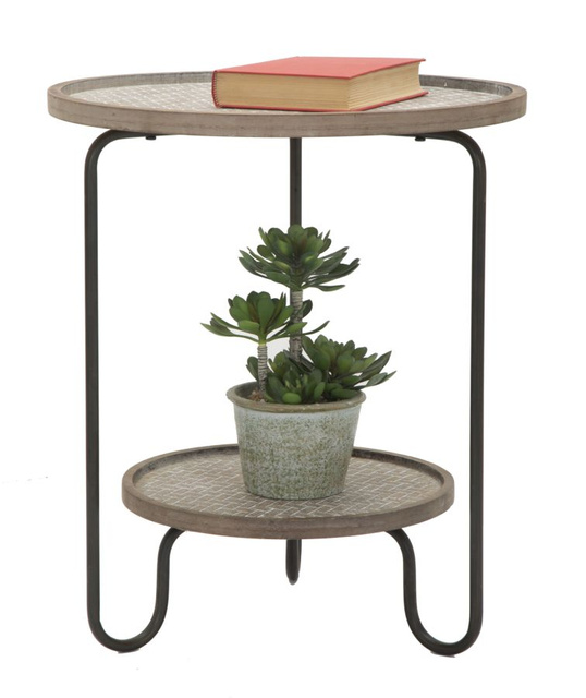 Masuta de cafea cu raft, 48 cm