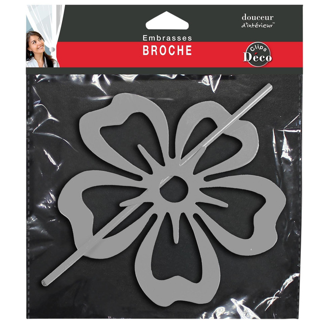 Clip pentru perdea cu flori, 1 buc