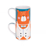 Set cadou: 2 căni din porțelan pentru copii, 2 x 265 ml