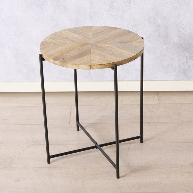 Masuta de  cafea cu blat  din lemn de  mango Mandi, 46 cm