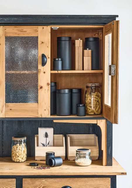 Rasnita pentru sare si piper, bambus, 21,7 cm