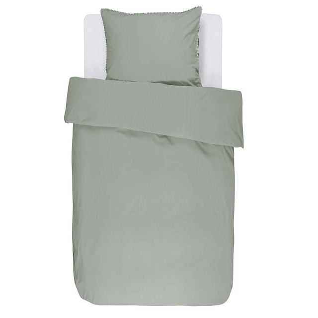 Set de lenjerie de pat din bumbac satinat, 100% bumbac, 140x220 cm + 60x70 cm, Essenza