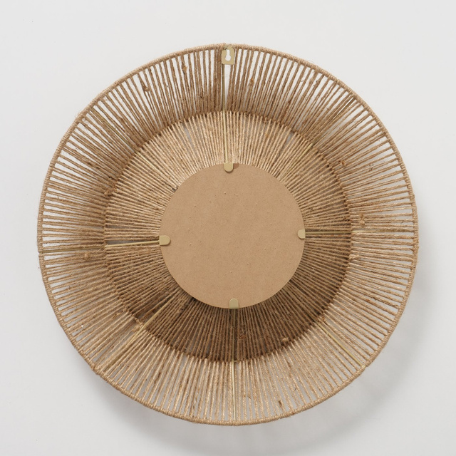 Oglinda decorativa in rama de iuta ZAIKA, Ø 50 cm