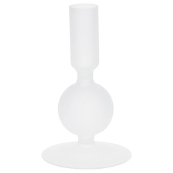 Sfeșnic de sticlă cu picior, 14 cm