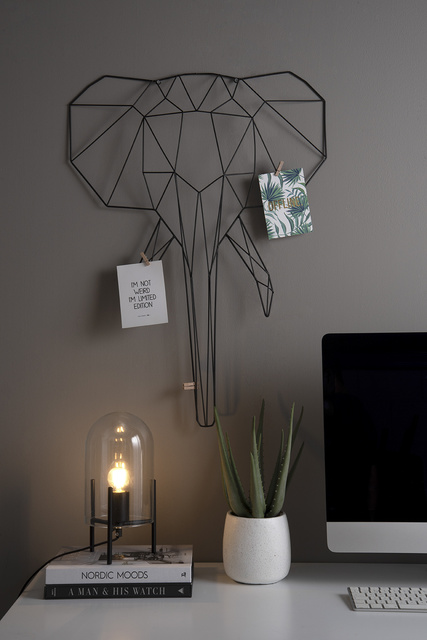 Lampă de birou cu abajur din sticlă BELL, Ø 16 cm