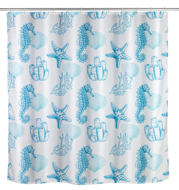 Perdea de dus LAGOA, 180 x 200 cm, poliester, WENKO