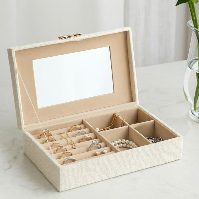 Cutie pentru bijuterii cu fundiță, 25 x 7,5 x 15,5 cm