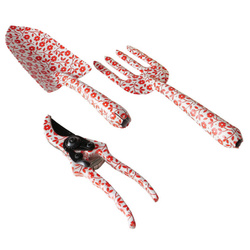 Unelte de gradina cadou Lilly, mini lopata, mini furca, mini foarfeca, 3 elemente