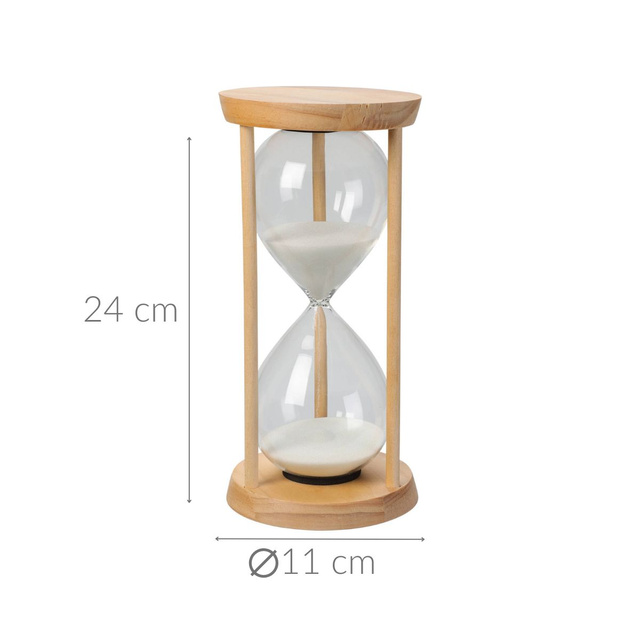 Clepsidra decorativa din lemn, 23,5 cm
