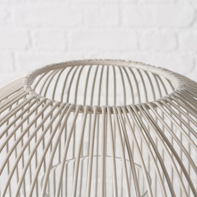 Set 2 felinare  metalice Justine,  bej