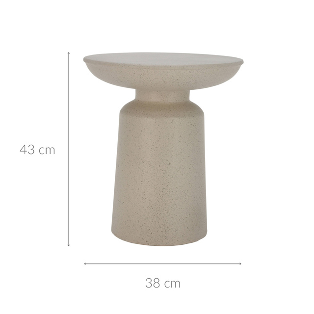 Meseu lateral modern din placă de magneziu, conic, 38 x 43 cm