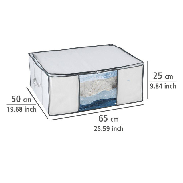 Husă pentru lenjerie de pat, haine SOFT + sac vacuum, dimensiune L, WENKO