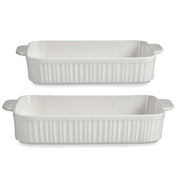 Set 2 vase din porțelan pentru copt