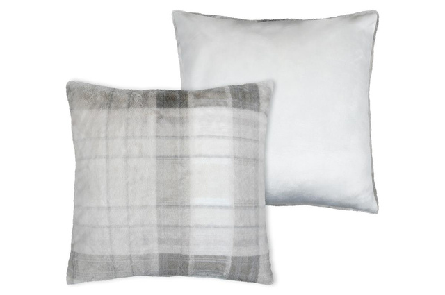 Perna din pluș SCOTLAND cu carouri, 60 × 60 cm