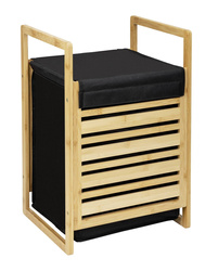 Coș de rufe din bambus, Ecori, WENKO