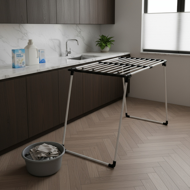 Uscător telescopic pentru rufe, 100-163 cm, LALEA