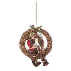 Coronita de Craciun cu Mos Craciun, Ø 30 cm