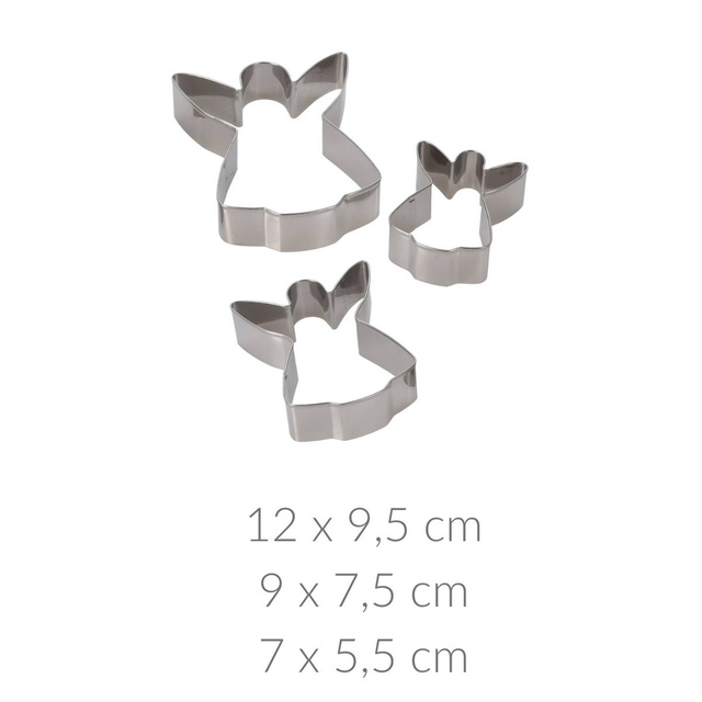 Forme pentru prajituri, tema Craciun, 3 bucati