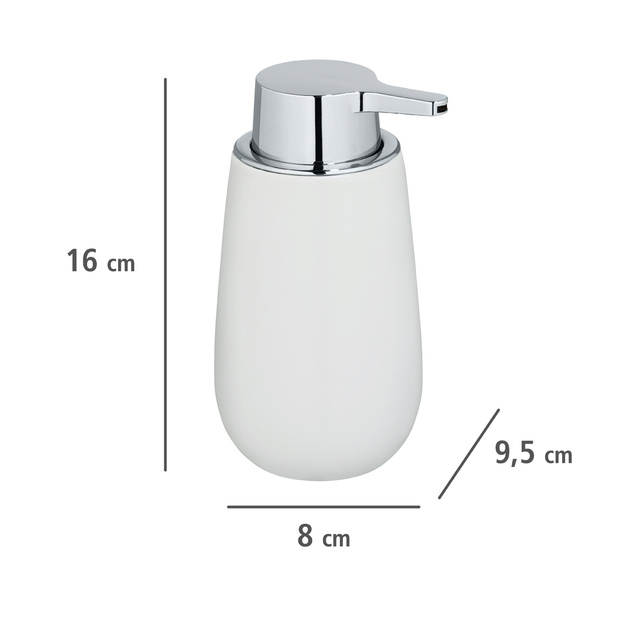 Dispenser săpun lichid BADI, Negru, 320 ml, WENKO