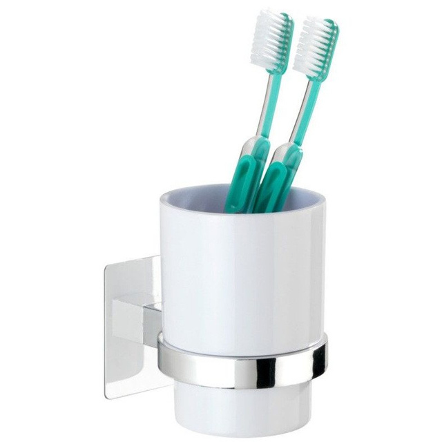 Pahar pentru periuță de dinți QUADRO cu mâner Turbo-Loc, WENKO