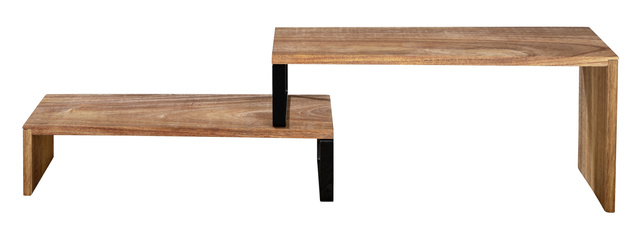 Raft bucatarie coltar, lemn de salcam, Vali, WENKO