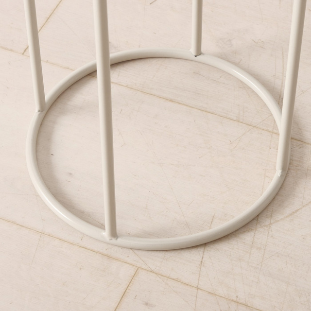 Set 3 suporturi pentru flori Aurela, alb