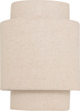 Aplica de perete NAHEL cu abajur textil în culoarea inului, înălțime 27 cm