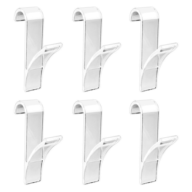 Cârlige - suporturi pentru radiator cu țevi pentru baie, 6 bucăți în set, WENKO, transparent