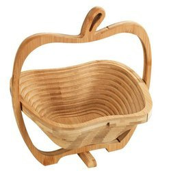 Coș pliant pentru fructe,Bambus, 30x22,5 cm