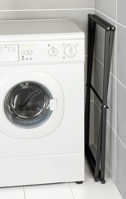 Cuier pliabil pentru prosoape si pentru haine LAVA negru, Wenko