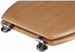 Capac WC MDF, efect bambus, universal