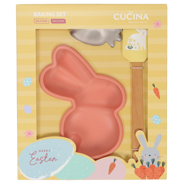 Un set de accesorii pentru copt cu motiv de Paște