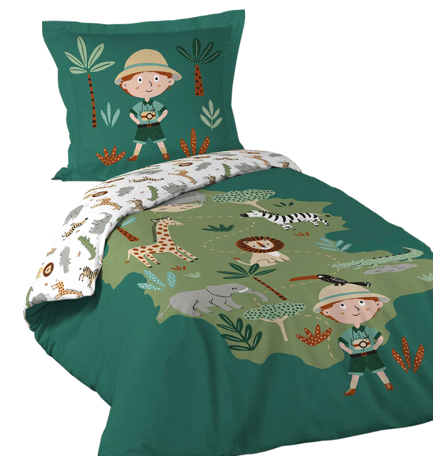 Lenjerie de pat din bumbac pentru copii LEO