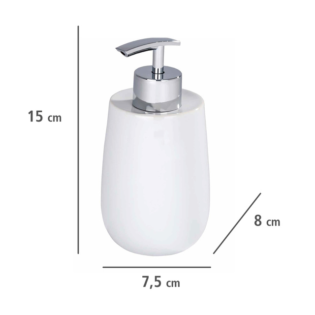 Dispenser de săpun MALTA WHITE - 290 ml, WENKO, alb