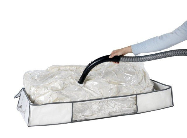 Husă pentru lenjerie de pat, haine SOFT + sac vacuum, WENKO