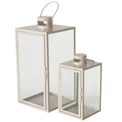 Set 2 felinare  metalice Arania,  bej