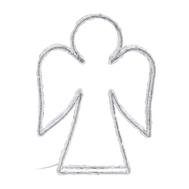 Decorație metalică de iluminat, figură stând cu LED.