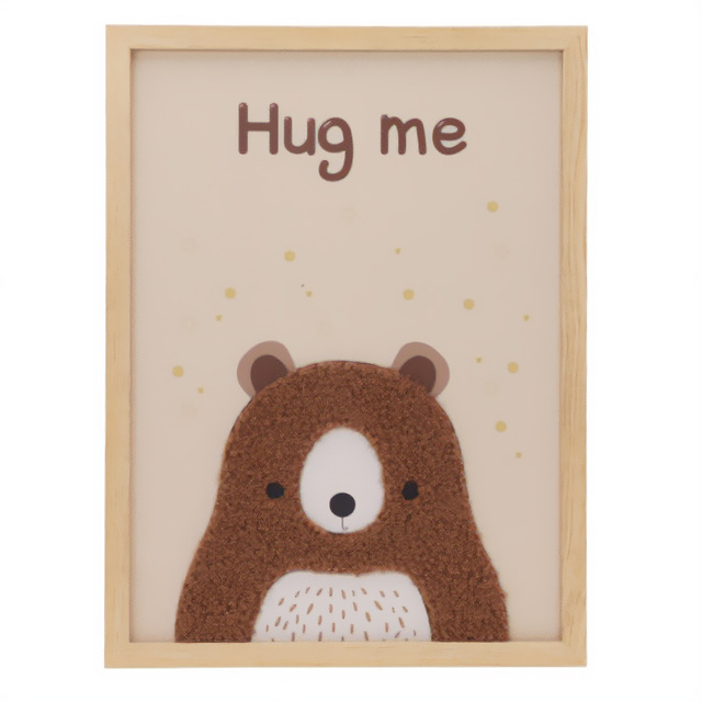 Placă înramată cu un mesaj adorabil pentru camera copilului, 30 x 40 cm