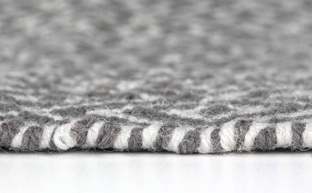 Covor de baie TURPAN, poliester reciclat, gri, model diamant, WENKO